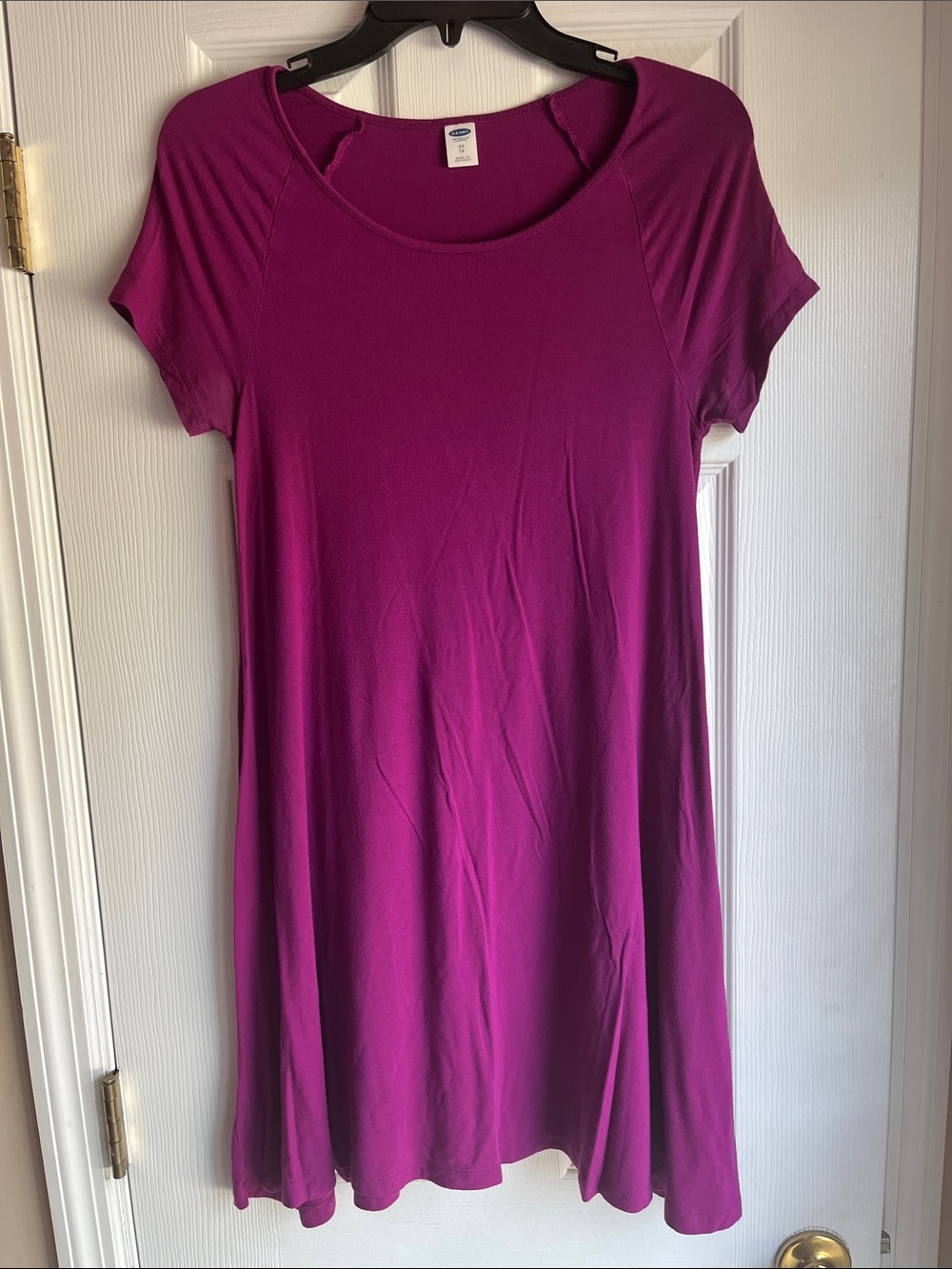 Old Navy Short Sleeve Magenta Mini Dress